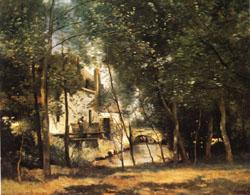 camille corot the mill of Saint-Nicolas-les-Arraz oil painting image